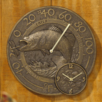 Bass Clock Thermometer