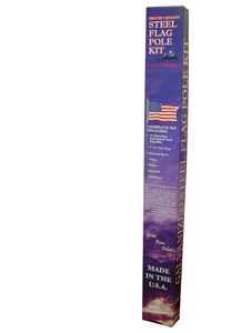 15’ Galvanized Steel Pole & Nylon U.S. Flag Kit 15’ Galvanized Steel Pole & Nylon U.S. Flag Kit