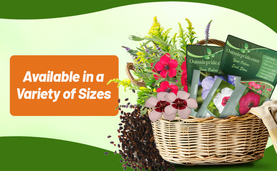 Flax Flower Garden Seed Bag For Planting