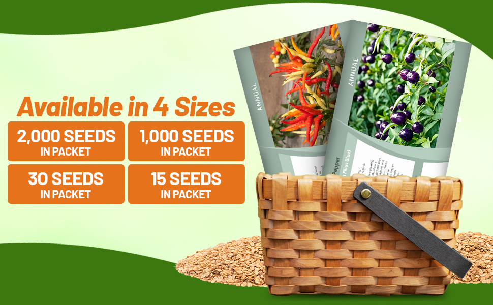 Ornamental Pepper Seed Packets