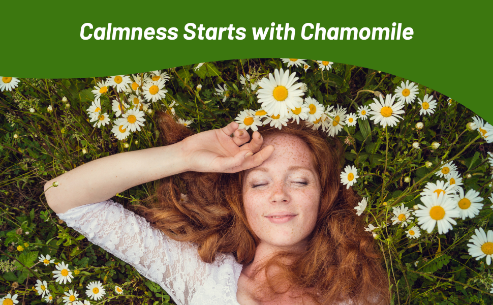 Women Napping in Chamomile Herb Garden