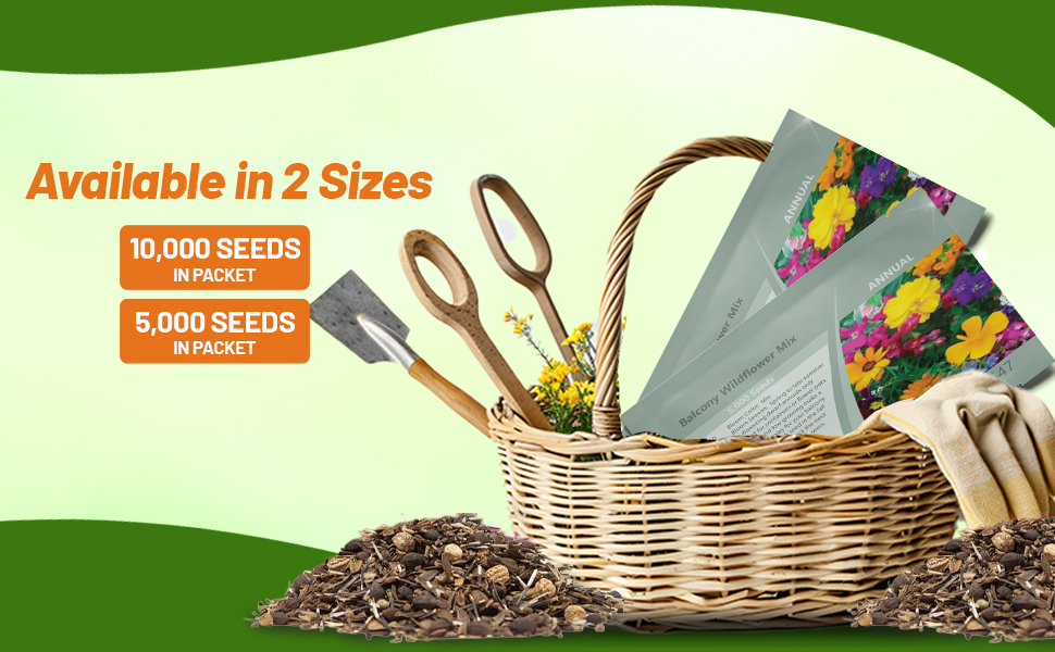 Balcony Wild Flower Seed Packets