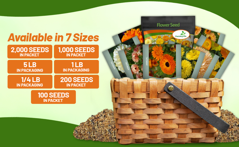 Calendula Seed Packets For Sale From Outsidepride