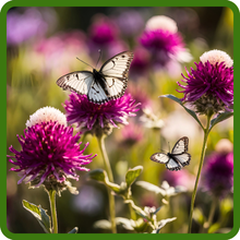 Gomphrena Globosa Attracts Pollinating Butterflies