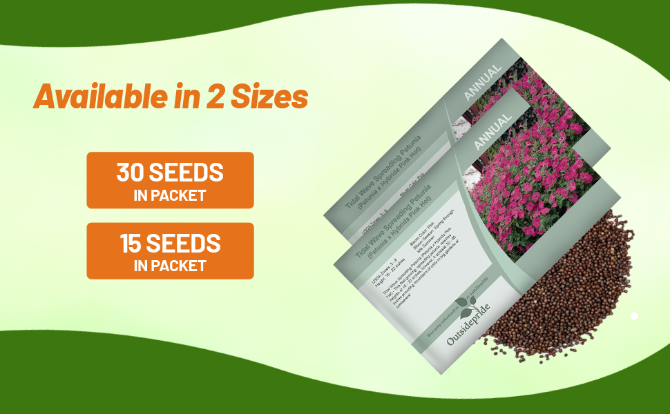 Tidal Wave Petunia Flower Seed Packet For Sale