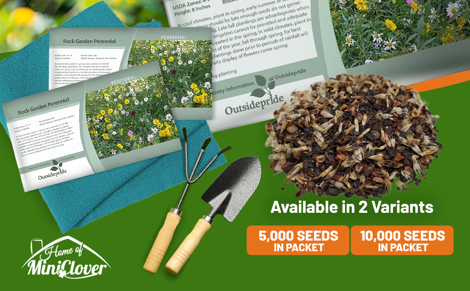 Perennial Rock Garden Flower Seed Packets