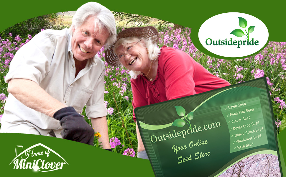 Husband & Wife in Dame's Rocket Flower Garden