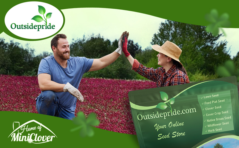Man & Woman In Crimson Clover Field