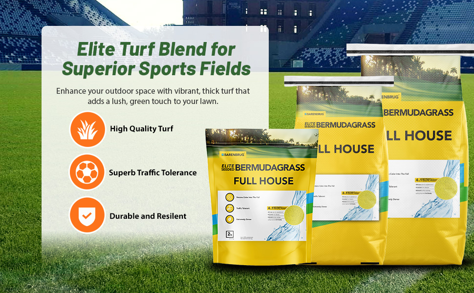 Full House Bermuda Sports Field Bermuda Grass Seed