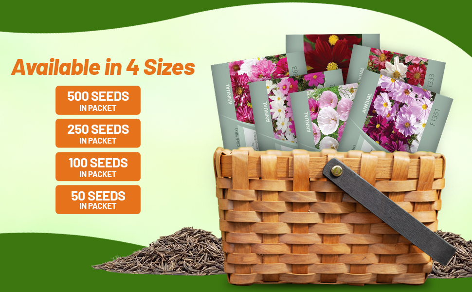 Cosmos Flower Seed Packets For Planting