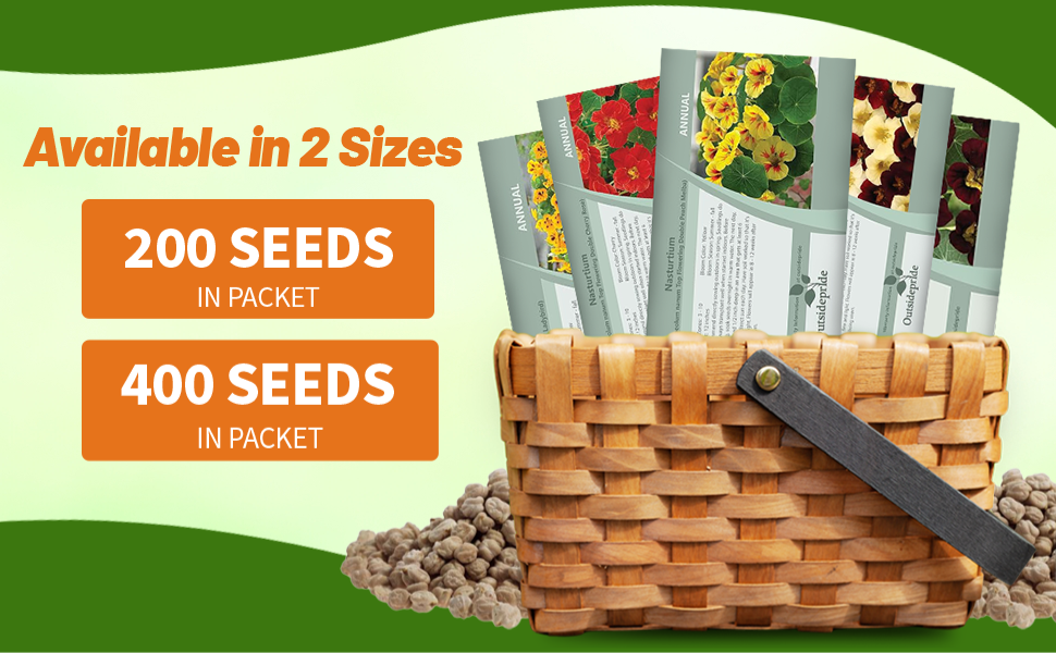 Nasturtium Seeds Packets For Sale