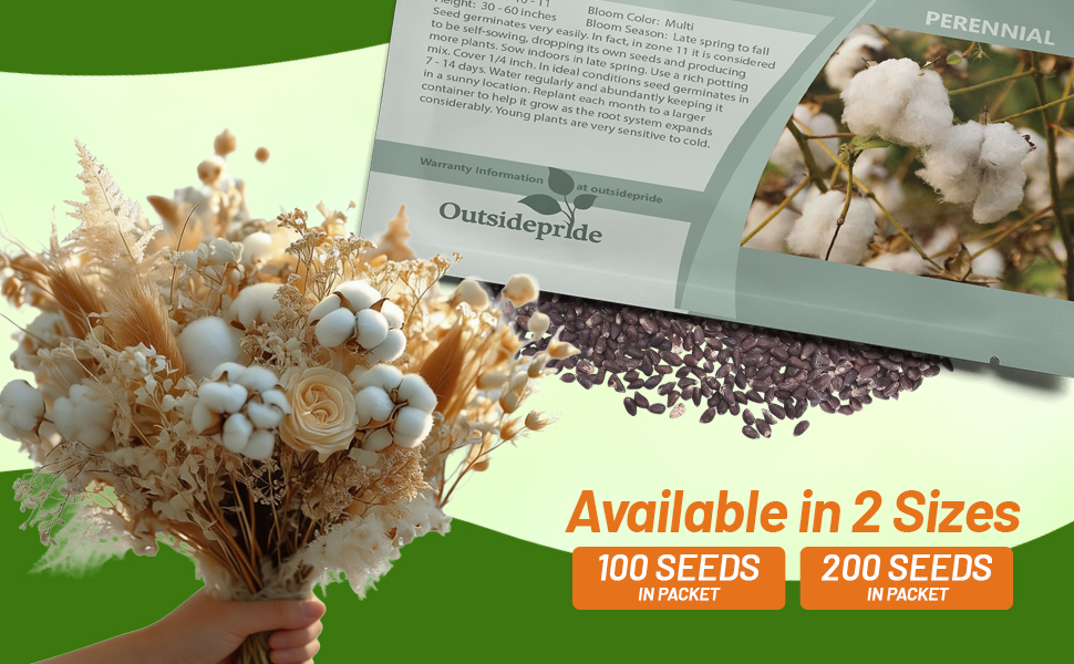 Cotton Seed Packets For Sale