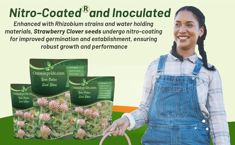 Nitrocoated Inoculated Strawberry Clover Bags