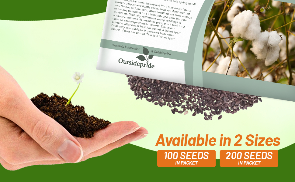 Cotton Seed Packets For Sale