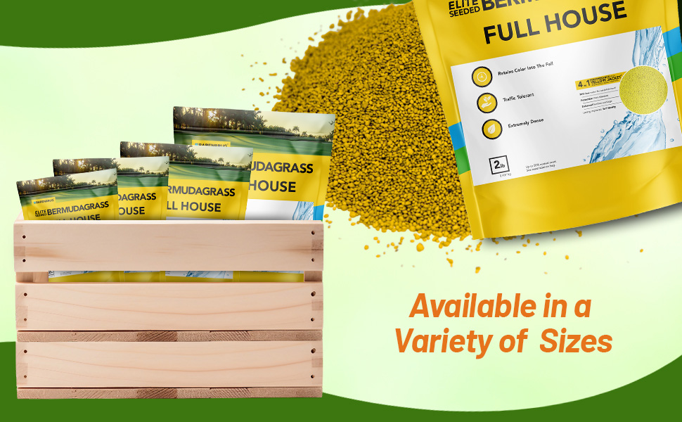 Full House Bermuda Grass Seed For Lawns & Parks
