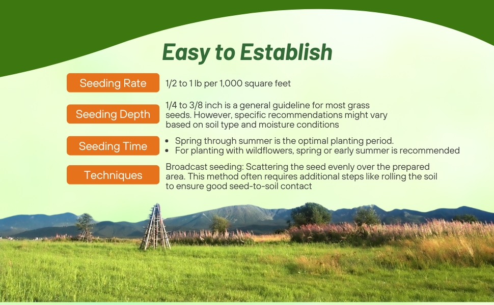 Planting Directions For Western Native Grass Seed Mix