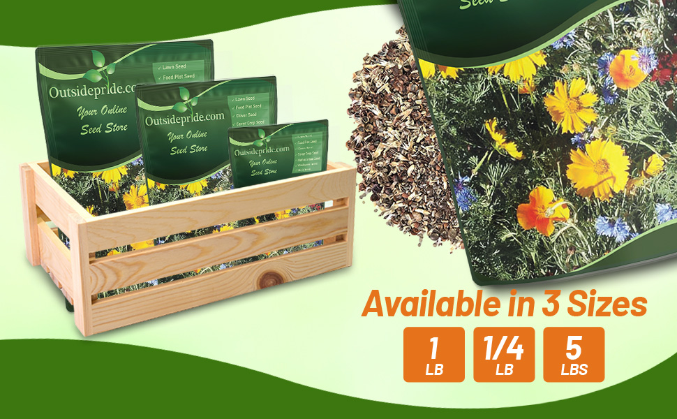 Low Grow Wildflower Seed Mixture Seed Bag For Planting