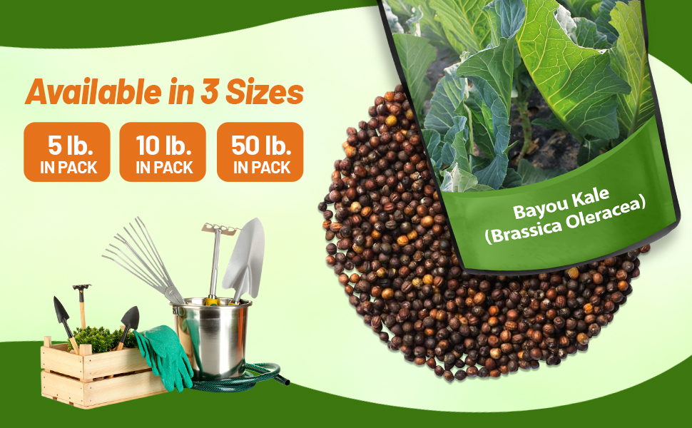 Bayou Kale Forage For Deer Bulk Seed Bag