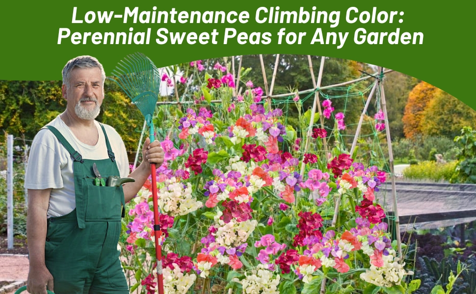 Vertically Growing Climbing Perennial Lathyrus Sweet Peas