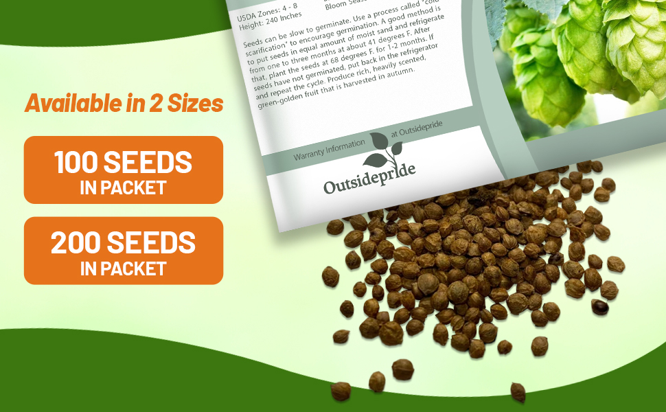 Hops Seed Packet For Planting