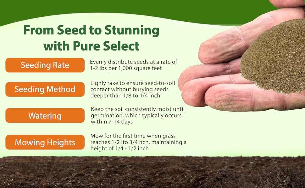 Pure Select Seeding Rate & Planting Time