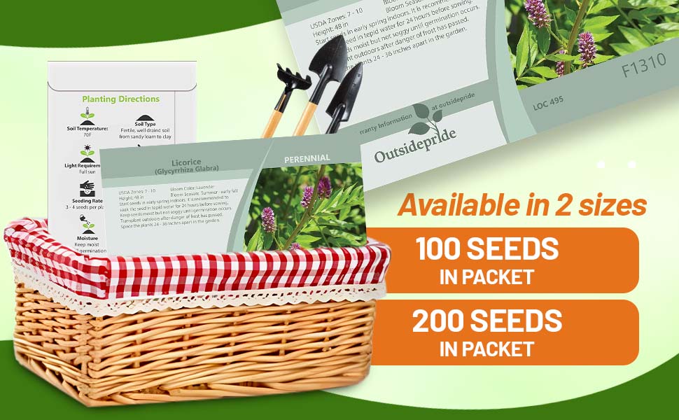Licorice Seed Packets For Sale