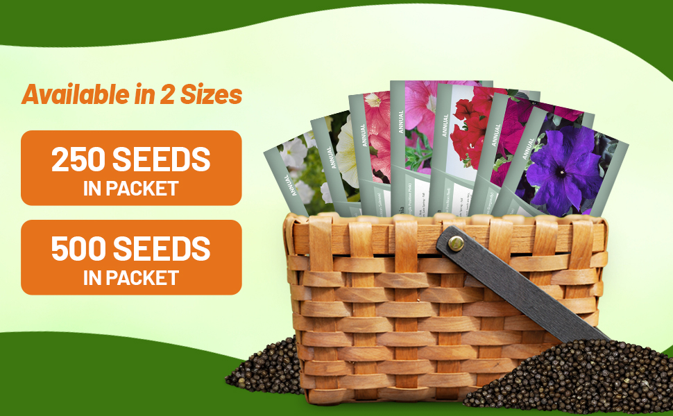Petunia Grandiflora Flower Seed Packets For Sale