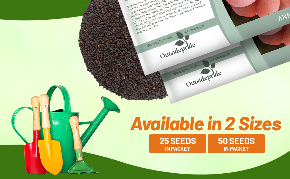 New Guinea Impatiens Orange Sweet Flower Seed Packet