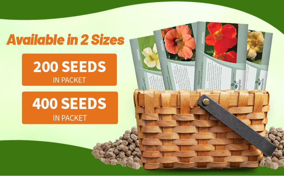 Nasturtium Seed Packets For Sale