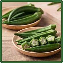 Harvested Okra Planted From Vegetable Seeds