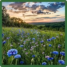 Long Bloom Season of Blue Flowers