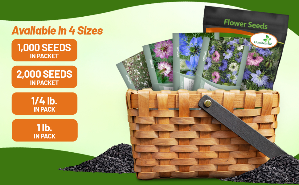 Love In  A Mist Flower Seed Packets For Sale