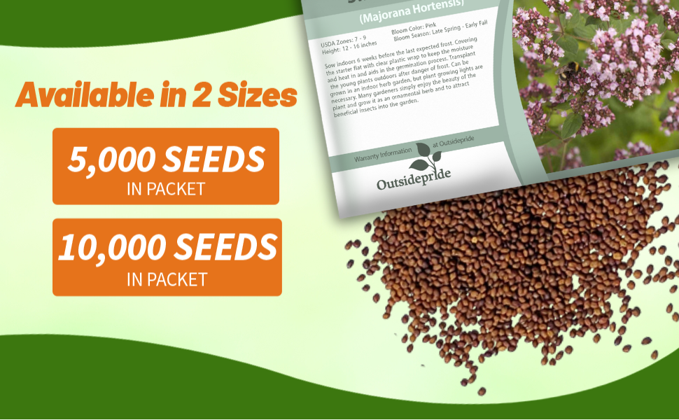 Sweet Majoram Seed Packets For Sale