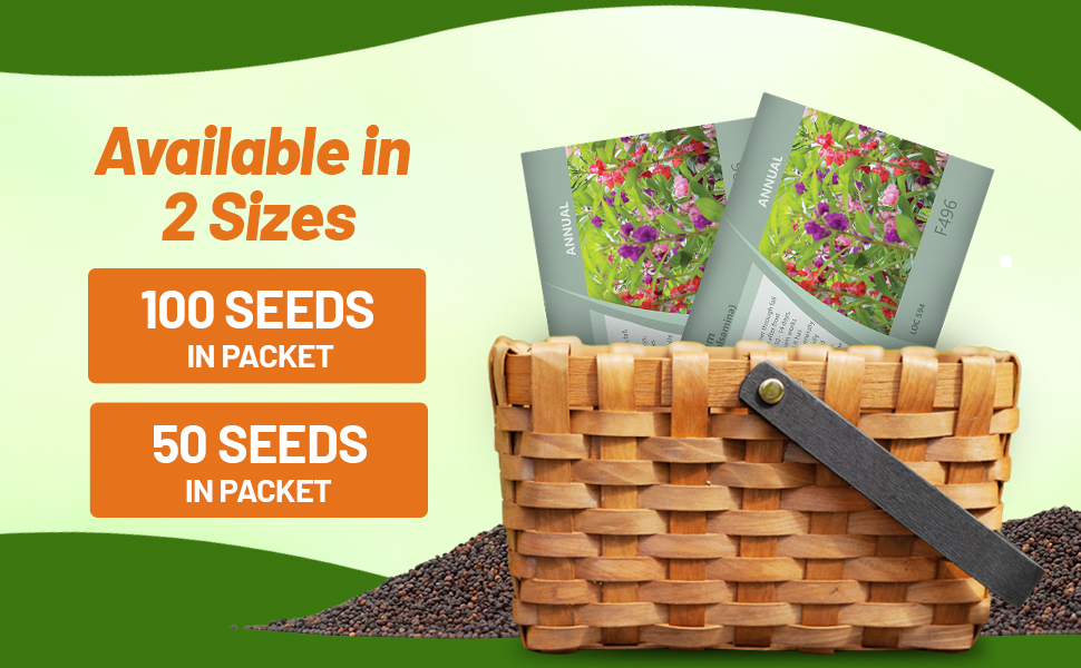 Impatiens Balsam Herb Seed Packets For Planting