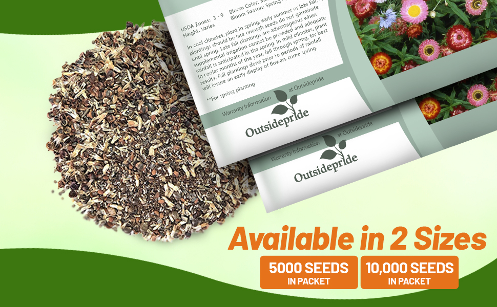 Perennial Everlasting Seed Packets For Planting