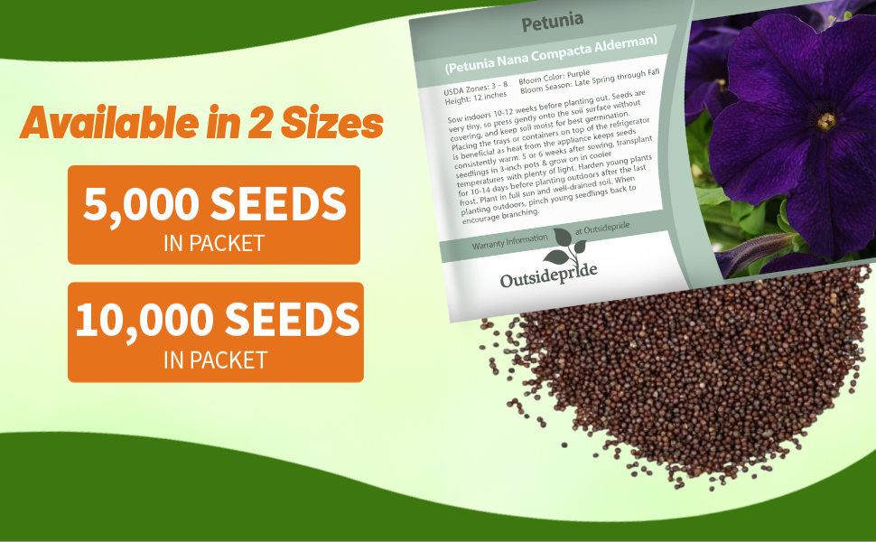 Petunia Alderman Flower Seed Packet For Sale