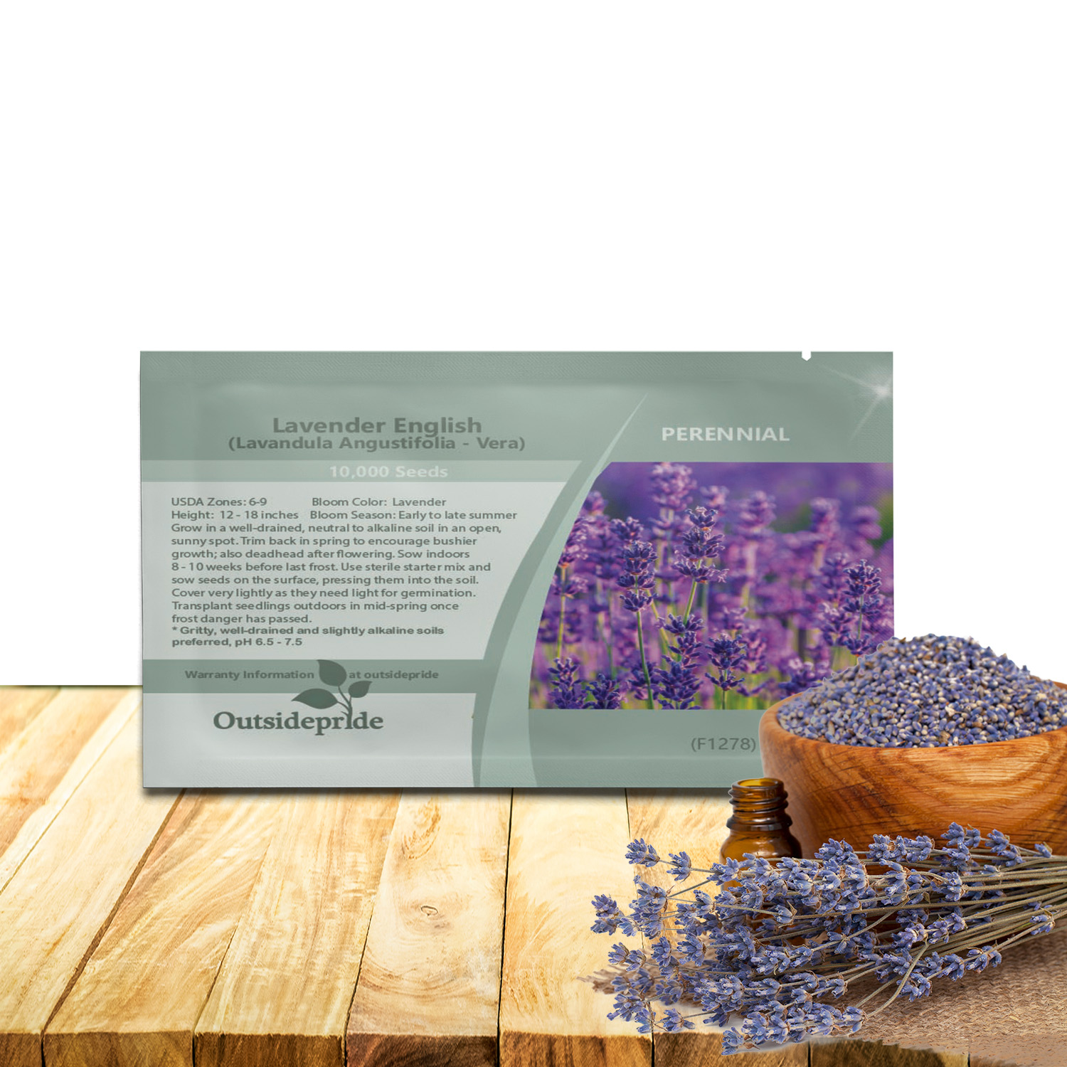 Lavender English Seed Packet