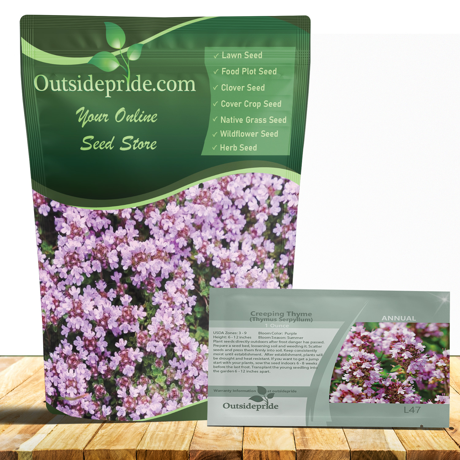 Creeping Thyme Seed Bag