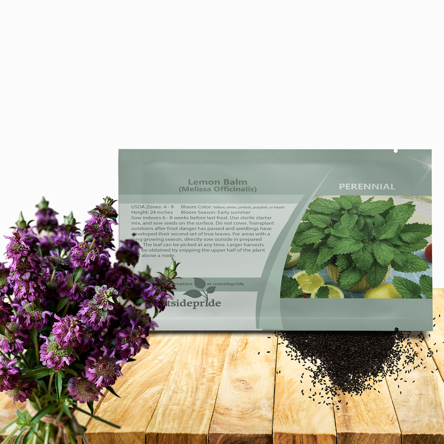Lemon Balm Herb Seed Bag