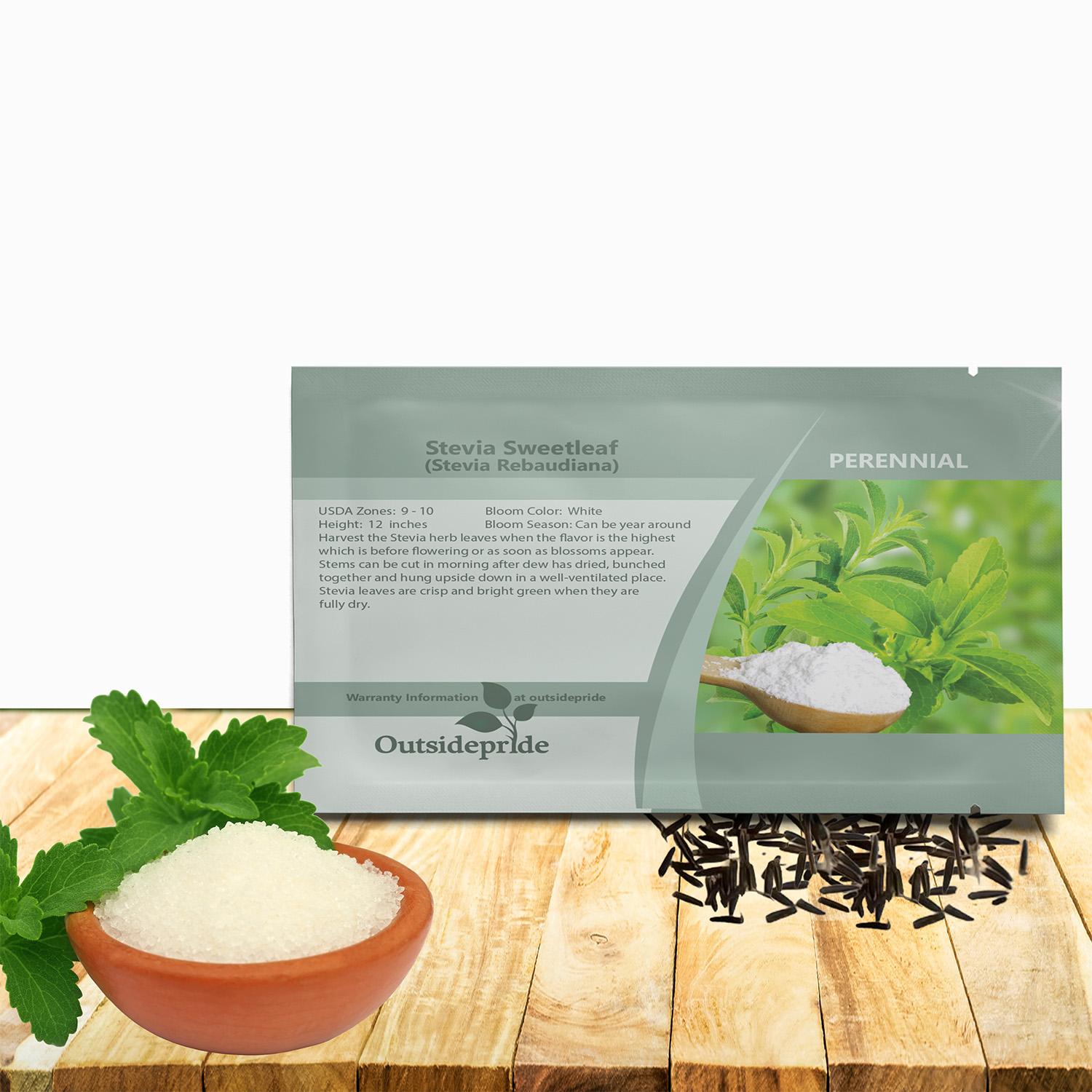 Stevia Sweetleaf Herb Seed Packet For Planting