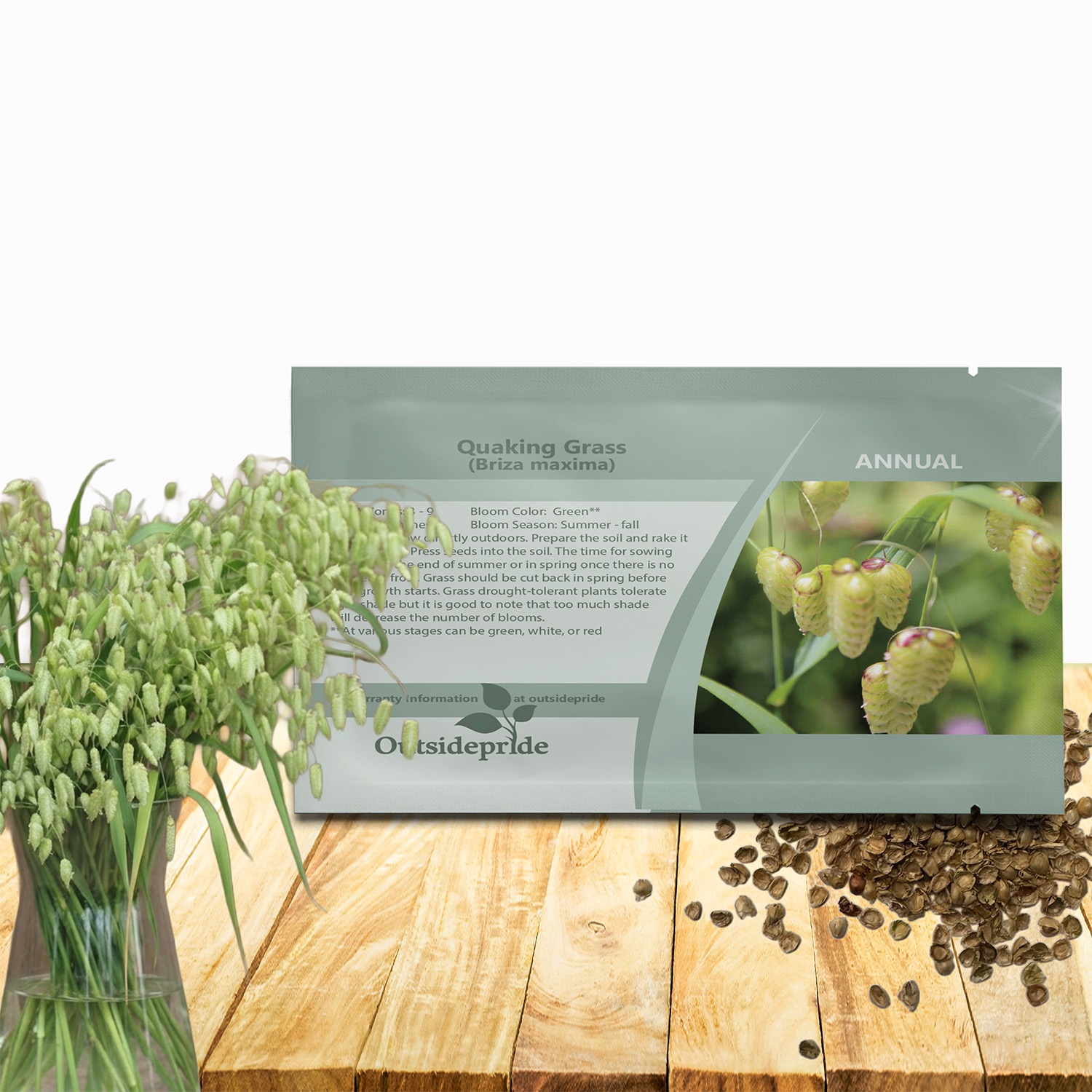 Quaking Grass Seed Packet