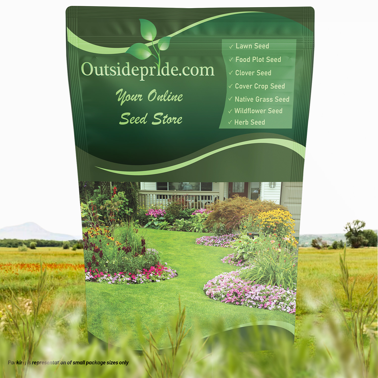Short Drought Tolerant Grass Seed Bag
