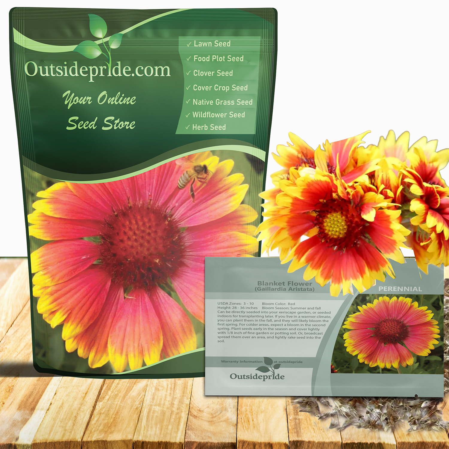 Blanket Flower Wildflower Seed Packet