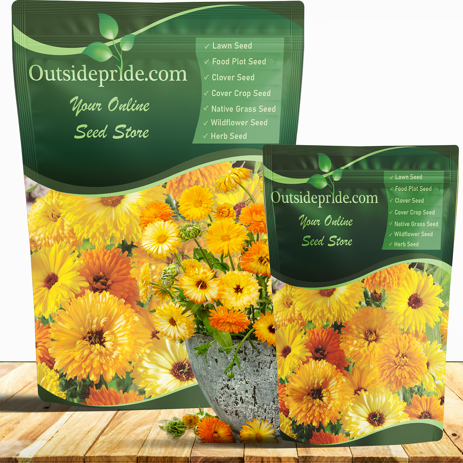 Calendula Flower Seed Packet Mix