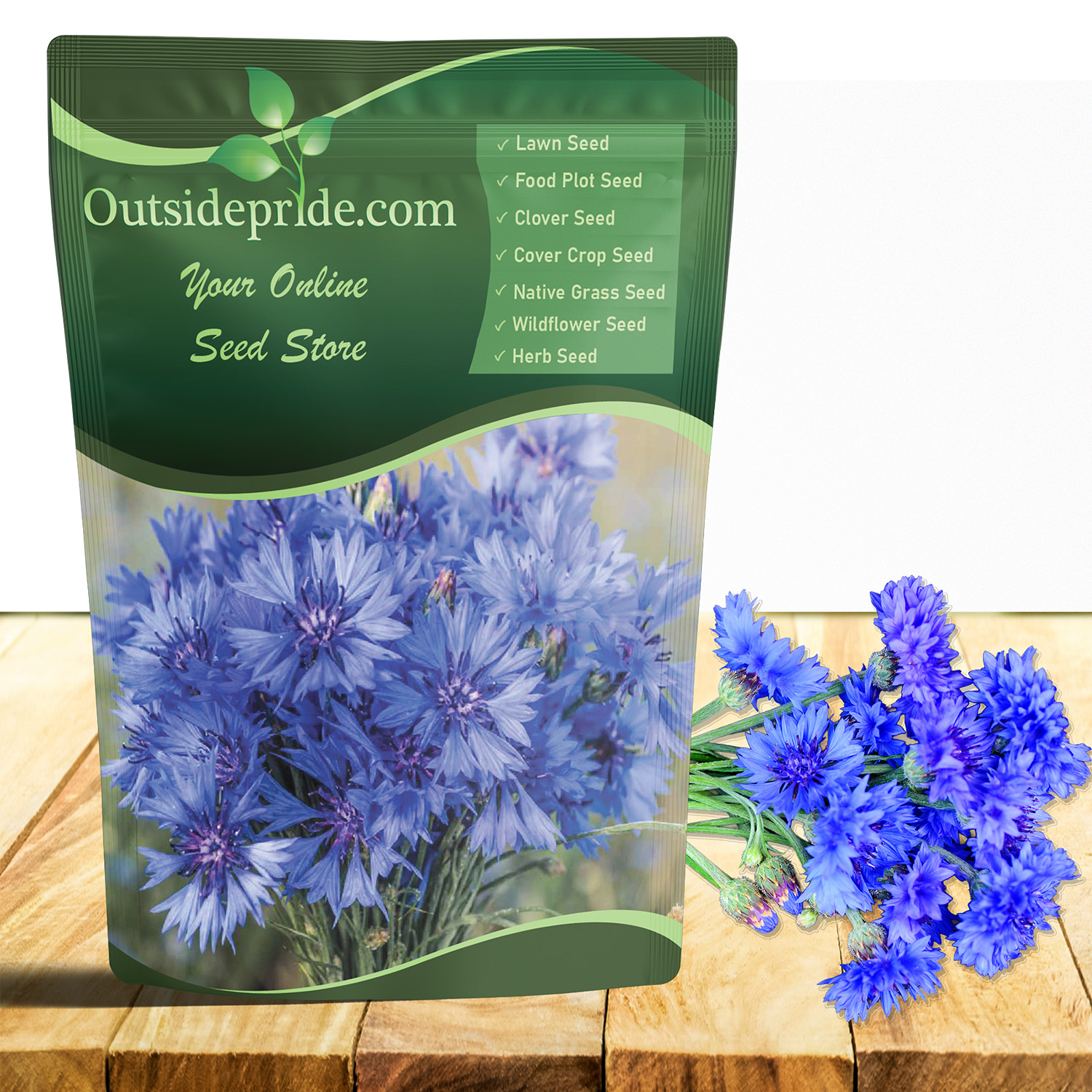 Blue Cornflower Seed Packets