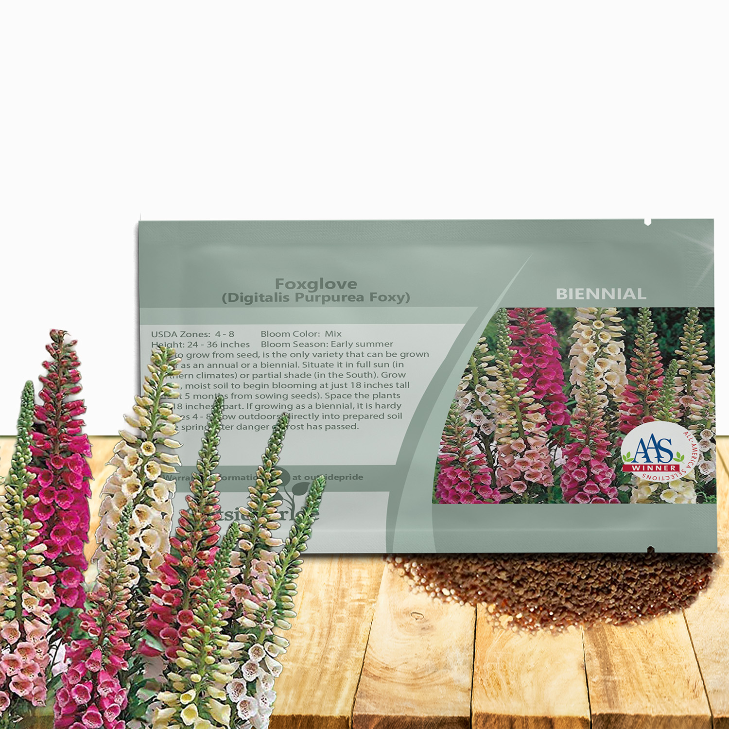 Foxglove Foxy Seed Packet