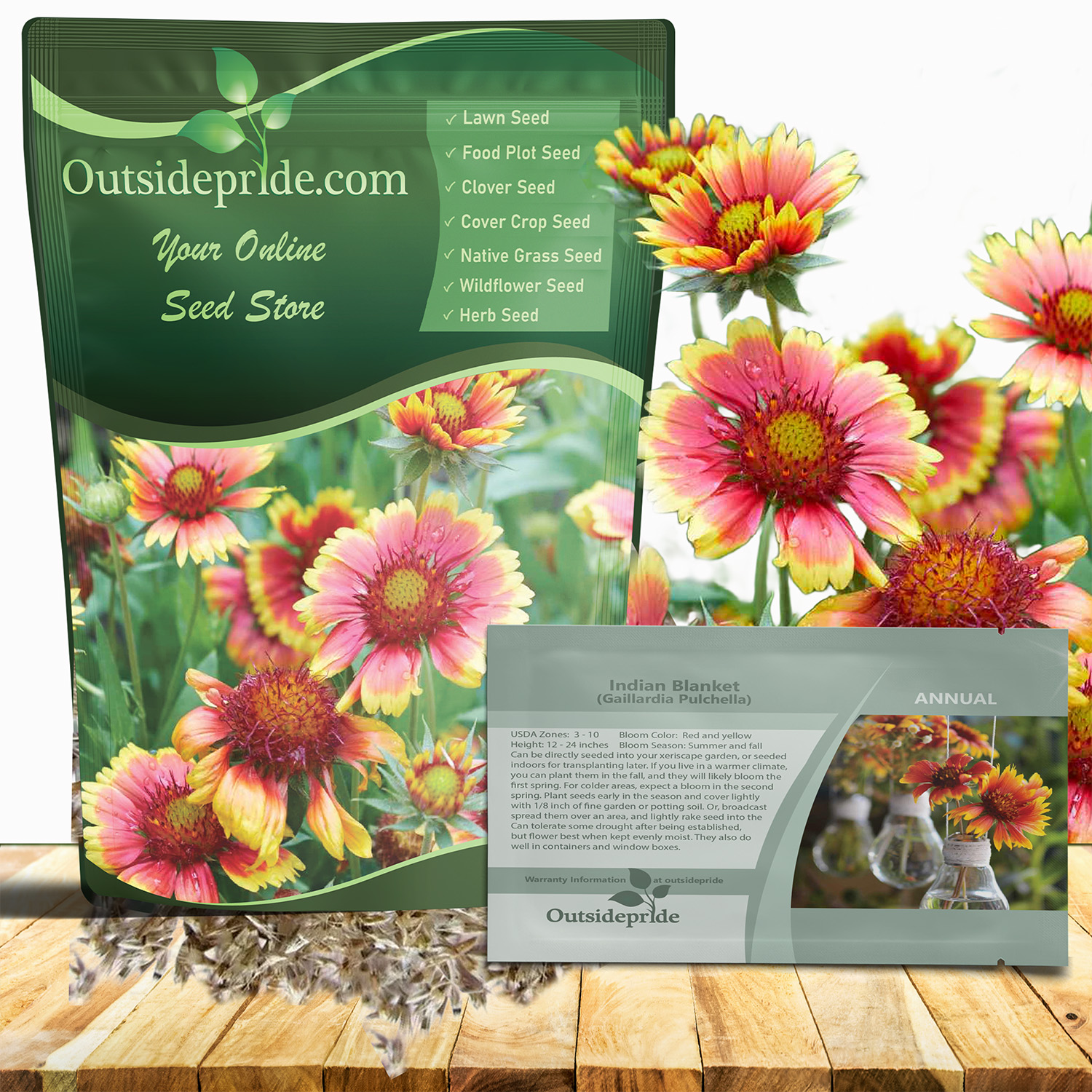 Indian Blanket Seed Bag For Planting