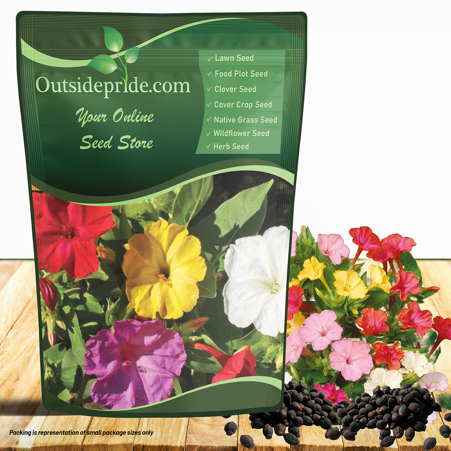 Four O'clock Wild Flower Seed Bag For Planting