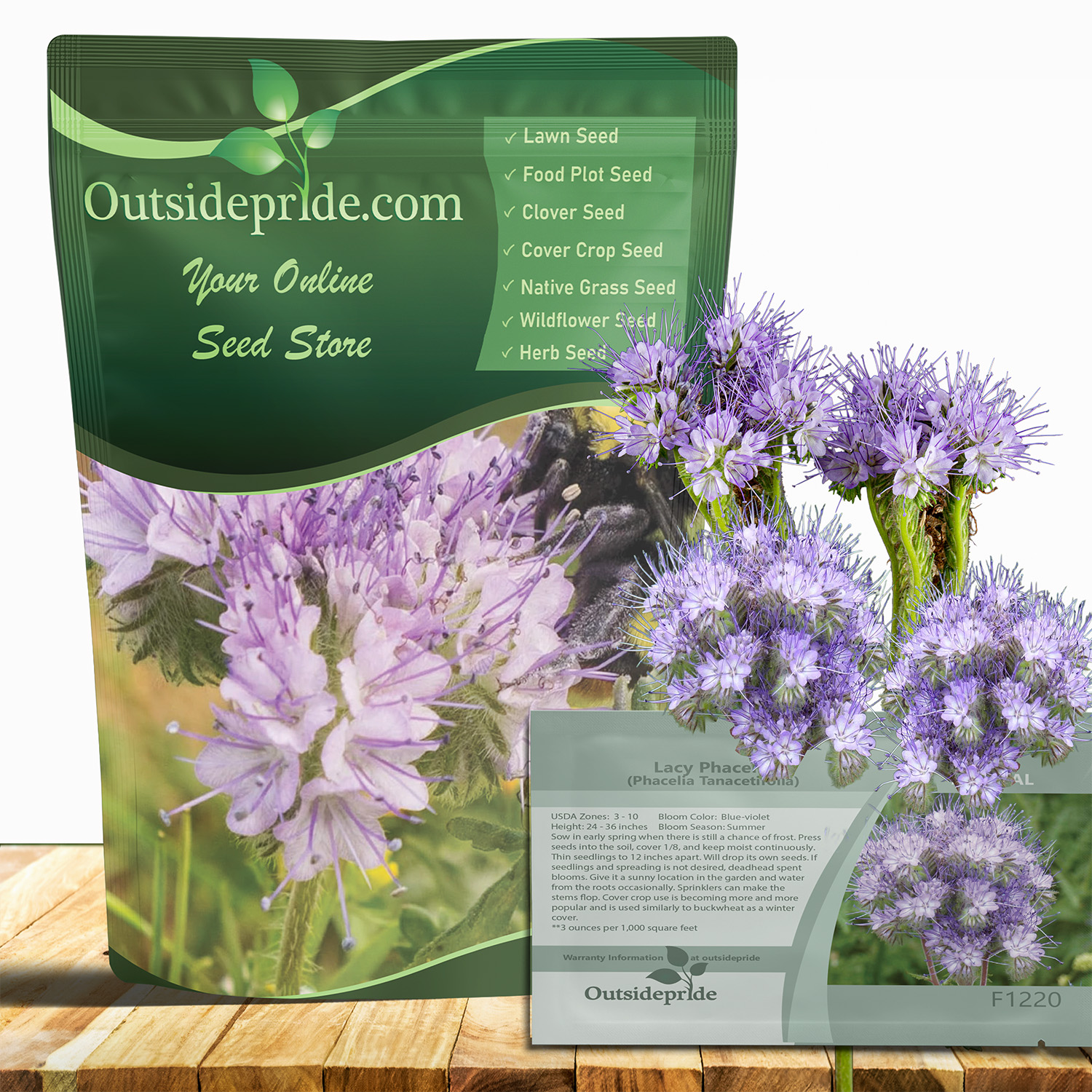 Lacy Phacelia Seed Bag