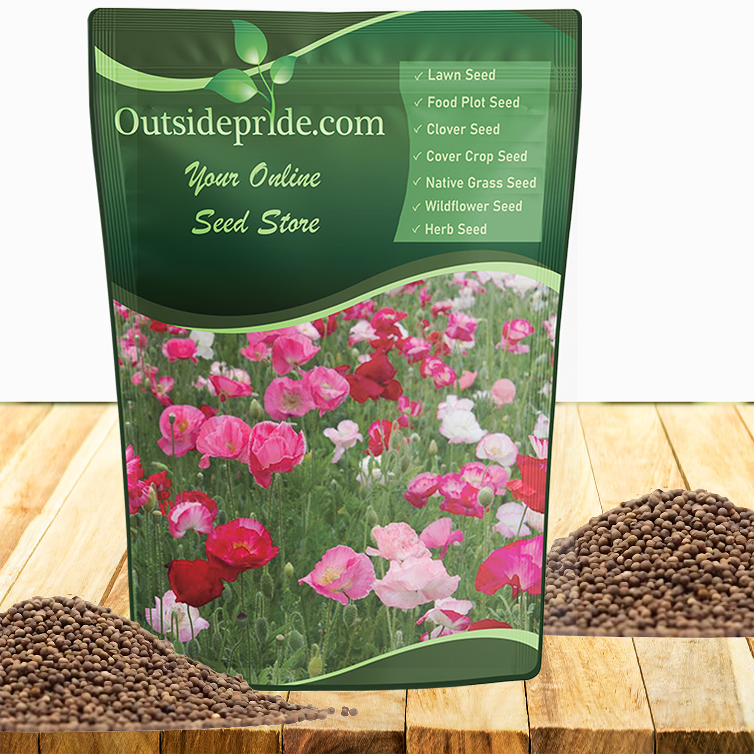 Shirley Poppy Seed Packet